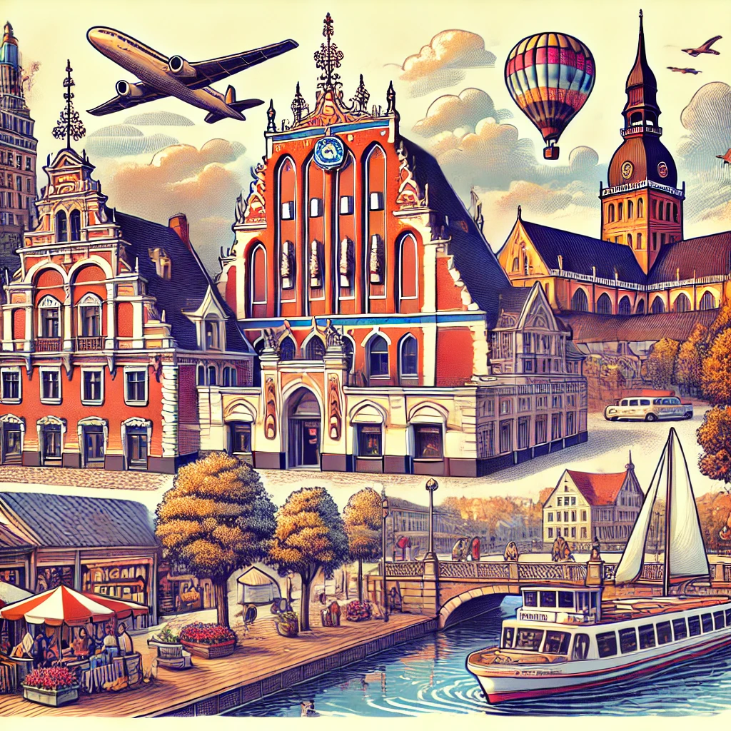 Illustration of Old Riga